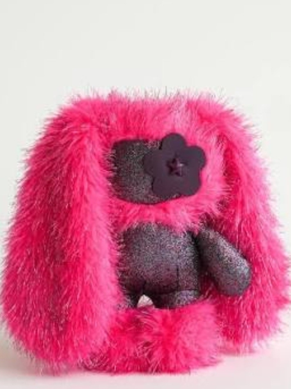 NIBAG JuJu Hot Pink Furry Bunny Handbag Toy